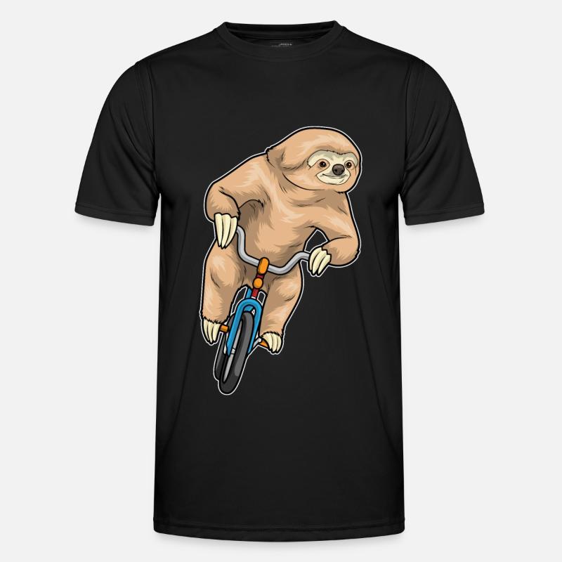 Sloth Bicycle - Men's Functional T-Shirt - black