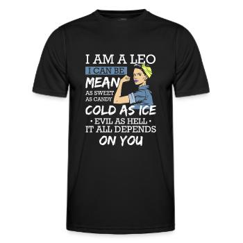 Sternzeichen Astrologie Konstellation - Männer Funktions-T-Shirt - Schwarz - Vorne - AI Model Male 178 dark (178cm)