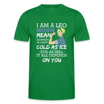 Sternzeichen Astrologie Konstellation - Männer Funktions-T-Shirt - Kelly Green - Vorne - AI Model Male 178 dark (178cm)