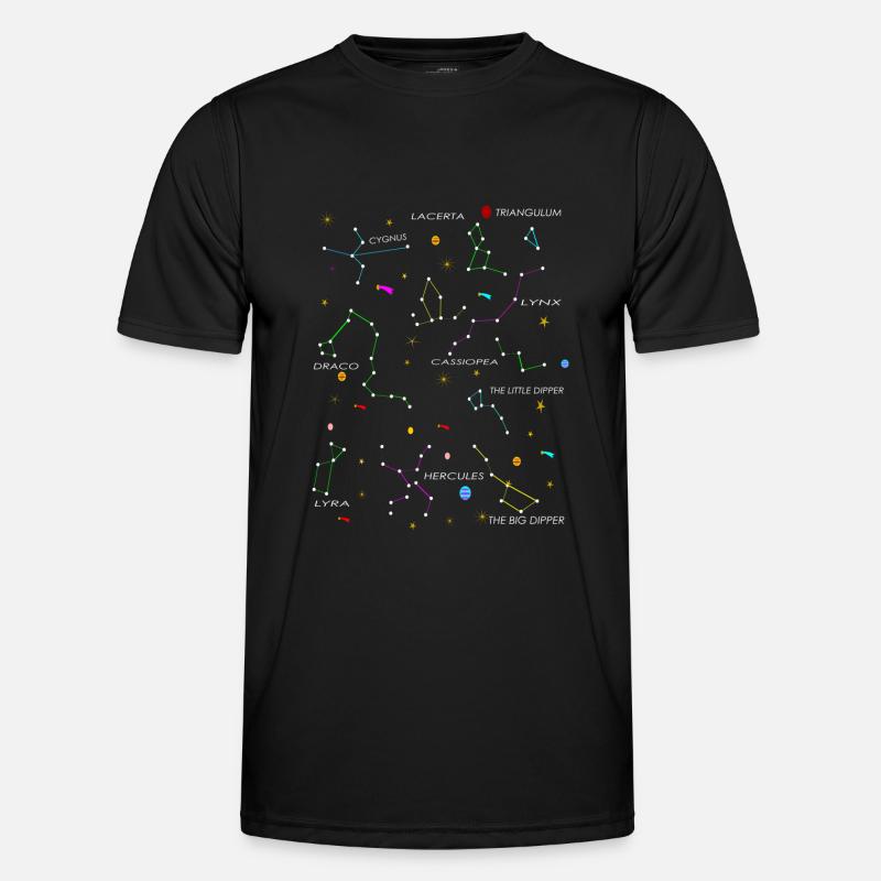 constellations - Men's Functional T-Shirt - black