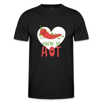 Vous êtes si piquants - T-shirt sport Homme - noir - Devant - AI Model Male 178 dark (178cm)
