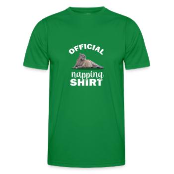 Capybara - T-shirt sport Homme - vert - Devant - AI Model Male 178 dark (178cm)