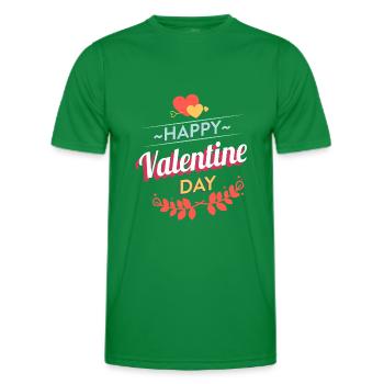 Joyeuse Saint Valentin ... Joyeuse Saint Valentin - T-shirt sport Homme - vert - Devant - AI Model Male 178 dark (178cm)