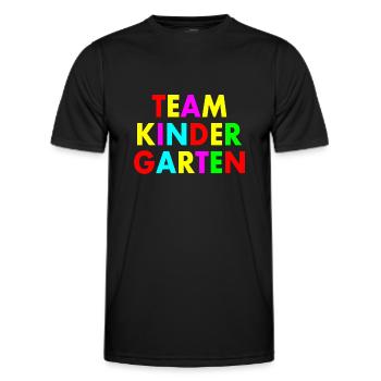 Team kindergarten - T-shirt sport Homme - noir - Devant - AI Model Male 178 dark (178cm)