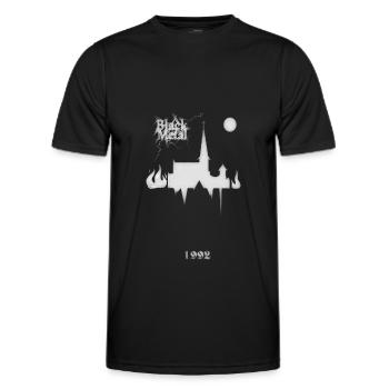 Métal noir - T-shirt sport Homme - noir - Devant - AI Model Male 178 dark (178cm)