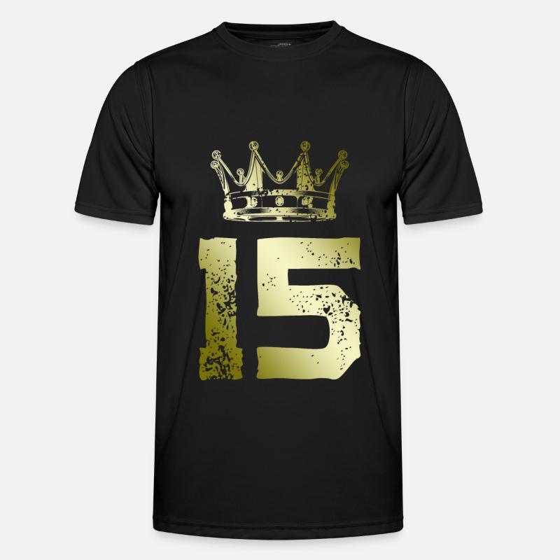15 Number crown - Men's Functional T-Shirt - black