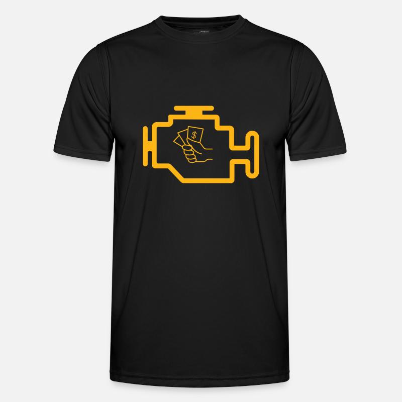 Check engine light - Men's Functional T-Shirt - black