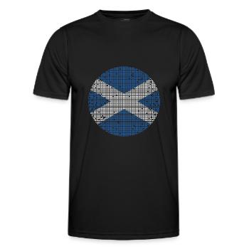 Drapeau écossais Drapeau écossais Alba GB Royaume-Uni - T-shirt sport Homme - noir - Devant - AI Model Male 178 dark (178cm)