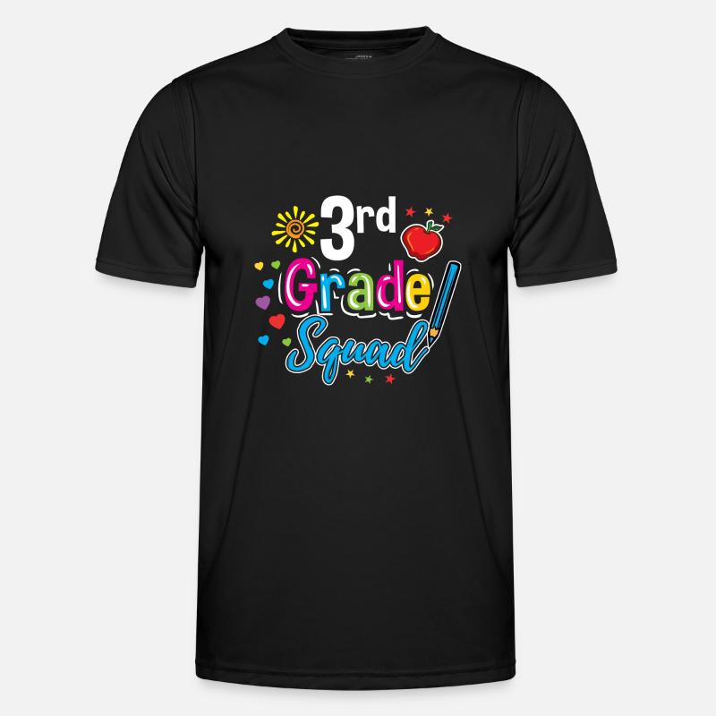 3rd Grade Squad Teacher - Men's Functional T-Shirt - black