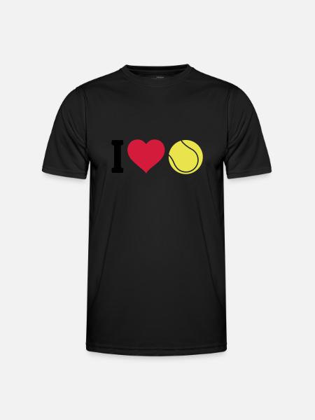 I love tennis - Men's Functional T-Shirt - black
