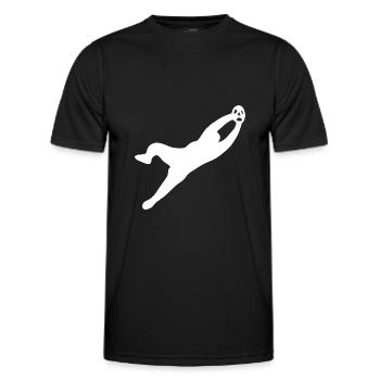 Football Goalkeeper Soccer - Men's Functional T-Shirt - black - Front - AI Model Male 178 dark (178cm)