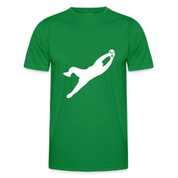 Football Goalkeeper Soccer - Men's Functional T-Shirt - kelly green - Front - AI Model Male 178 dark (178cm)