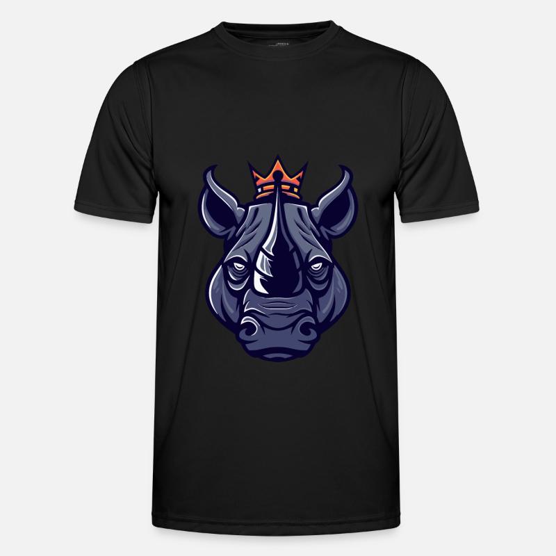 Rhino Crown - Men's Functional T-Shirt - black