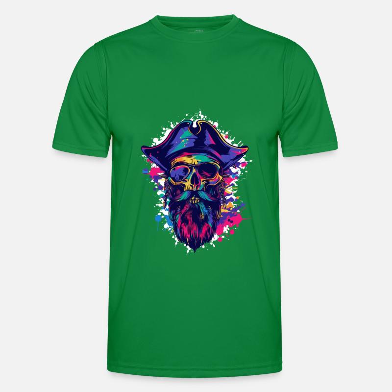 Pirate Skull Men's Functional T-Shirt