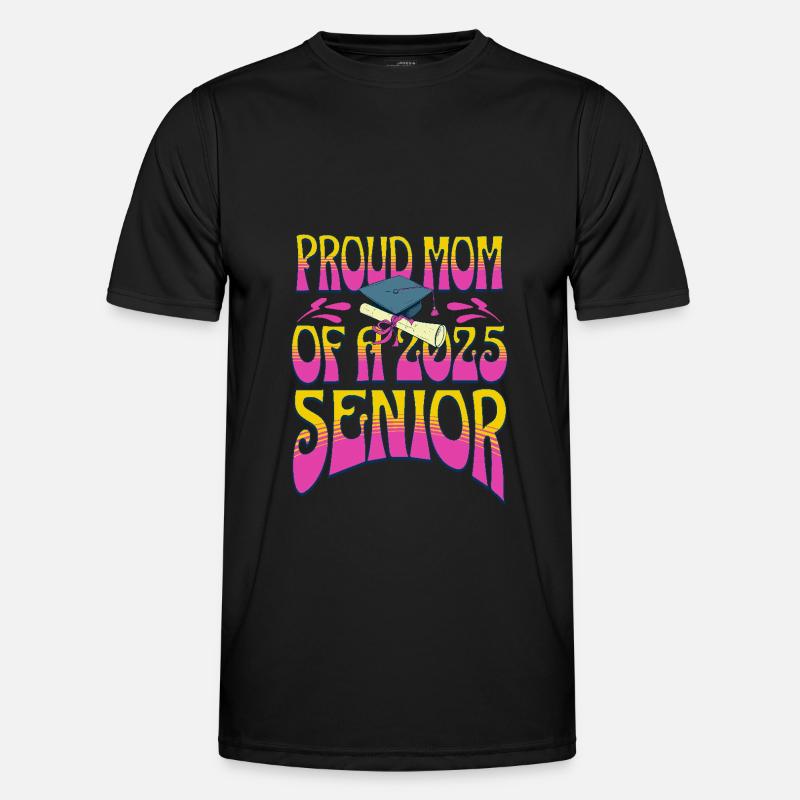 Stolze Mutter des Absolventen der Abschlussklasse 2025 Männer Funktions-T-Shirt