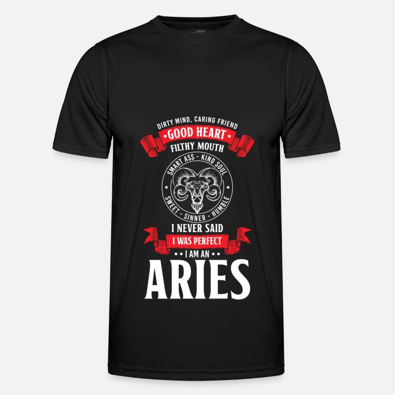 Sternzeichen Stern Spruch - Männer Funktions-T-Shirt - Schwarz