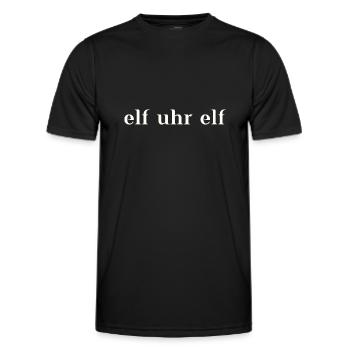 Carnaval 11:11 onze heures onze idée cadeau Alaaf - T-shirt sport Homme - noir - Devant - AI Model Male 178 dark (178cm)