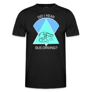 Bus Bus Driver School Bus Bus Bus Driver - Men's Functional T-Shirt - black - Front - AI Model Male 178 dark (178cm)