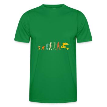 Walzen Evolution - Männer Funktions-T-Shirt - Kelly Green - Vorne - AI Model Male 178 dark (178cm)