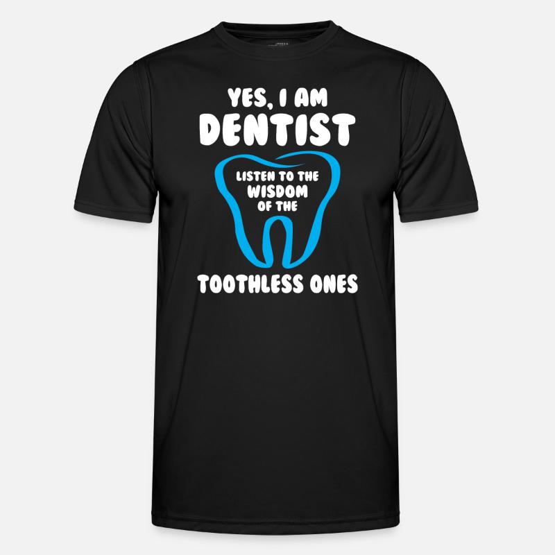 I am Dentist - Männer Funktions-T-Shirt - Schwarz