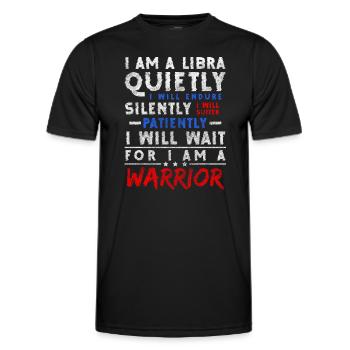 Waage Geburt Aberglauben - Männer Funktions-T-Shirt - Schwarz - Vorne - AI Model Male 178 dark (178cm)
