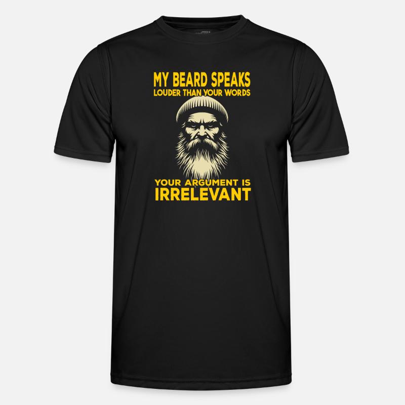 Ma barbe parle plus fort que tes mots. T-shirt sport Homme