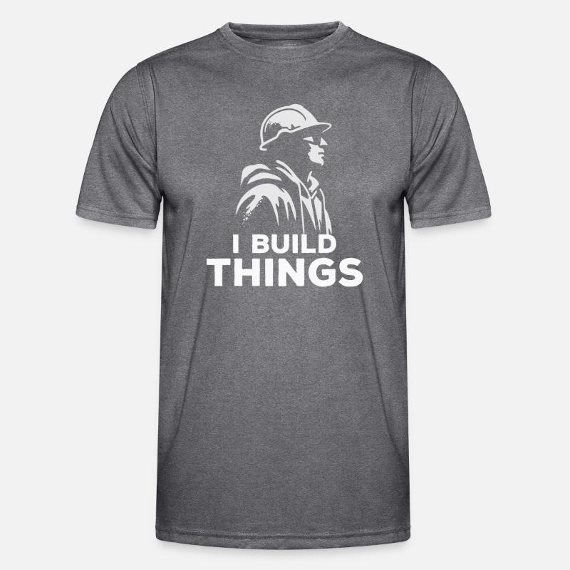 Umarme den Geist des Schöpfers mit "Ich baue Dinge"! Männer Funktions-T-Shirt
