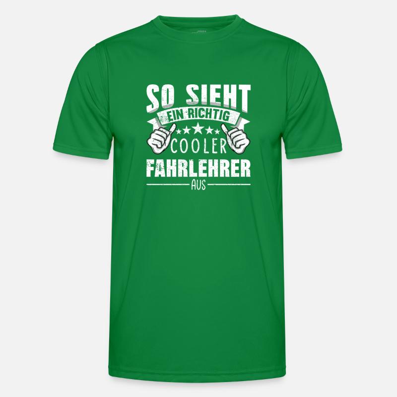 Fahrlehrer Männer Funktions-T-Shirt