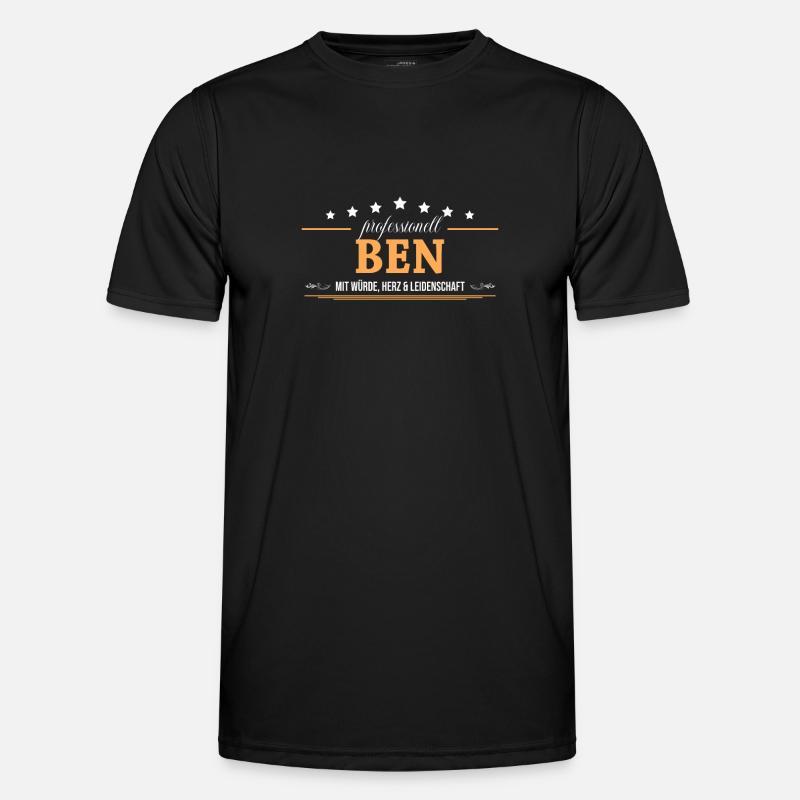 Professionell Ben Name Vorname Männer Funktions-T-Shirt