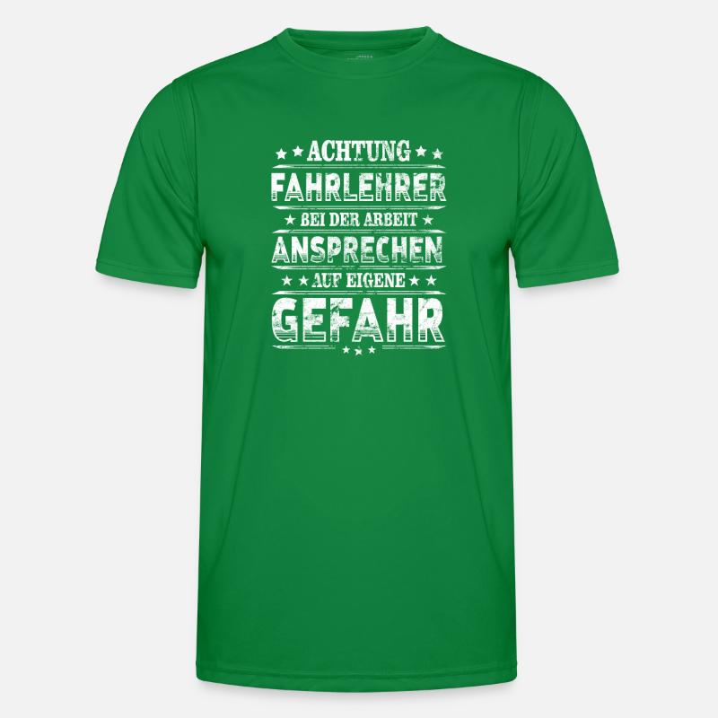 Fahrlehrer Männer Funktions-T-Shirt