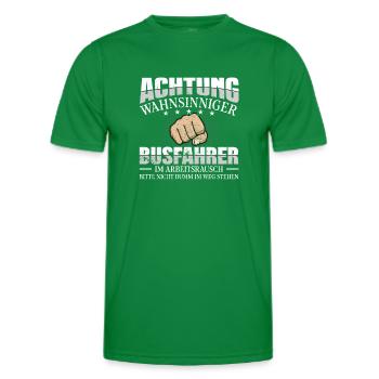 Busfahrer Bus - Männer Funktions-T-Shirt - Kelly Green - Vorne - AI Model Male 178 dark (178cm)