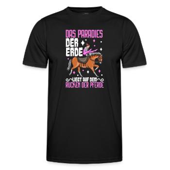 Voltigieren - Männer Funktions-T-Shirt - Schwarz - Vorne - AI Model Male 178 dark (178cm)