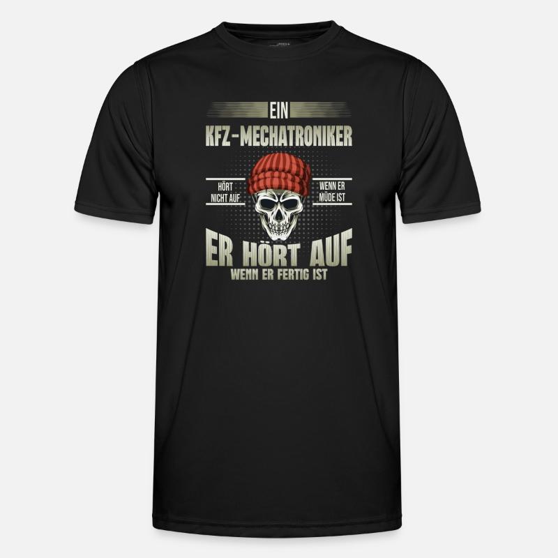 Kfz Mechatroniker - Männer Funktions-T-Shirt - Schwarz