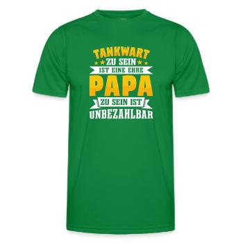 Tankwart - Männer Funktions-T-Shirt - Kelly Green - Vorne - AI Model Male 178 dark (178cm)