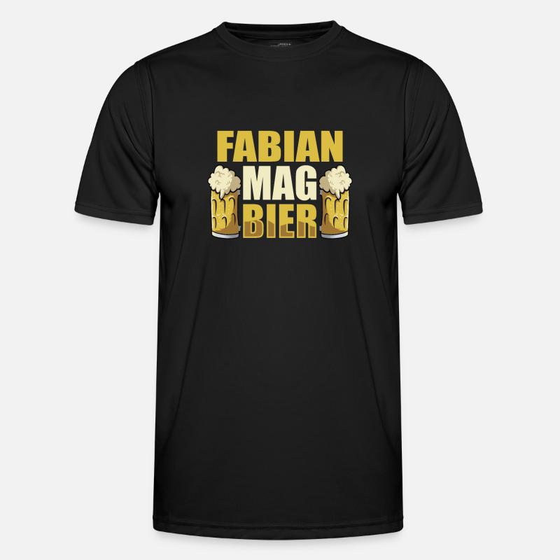 Fabian mag Bier Name Geburtstag Männer Funktions-T-Shirt