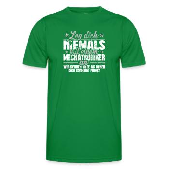 Mechatroniker - Männer Funktions-T-Shirt - Kelly Green - Vorne - AI Model Male 178 dark (178cm)