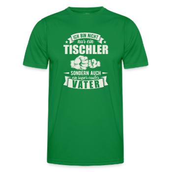 Tischler Vater Papa Vatertag Zimmerer - Männer Funktions-T-Shirt - Kelly Green - Vorne - AI Model Male 178 dark (178cm)