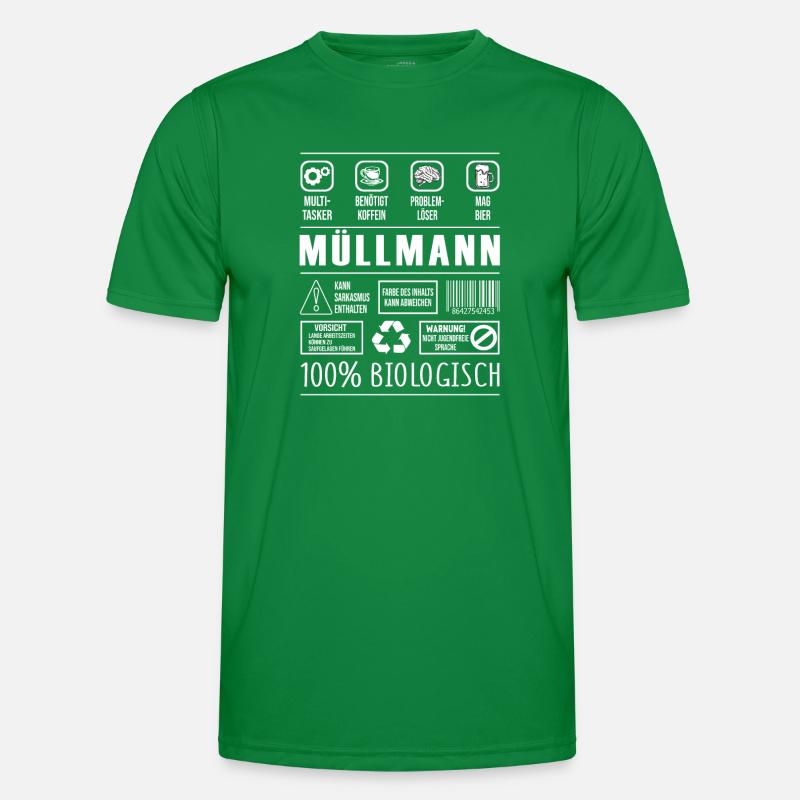Müllmann Männer Funktions-T-Shirt