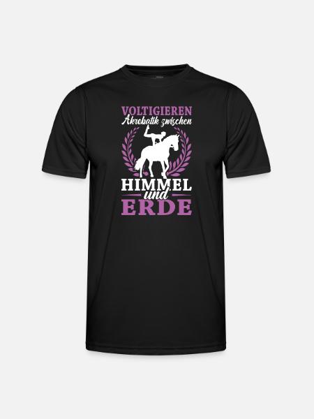 Voltigieren - Männer Funktions-T-Shirt - Schwarz