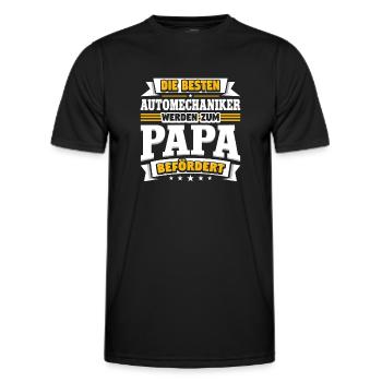 Automechaniker - Männer Funktions-T-Shirt - Schwarz - Vorne - AI Model Male 178 dark (178cm)
