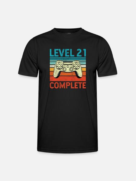Level 21 Complete - Men's Functional T-Shirt - black