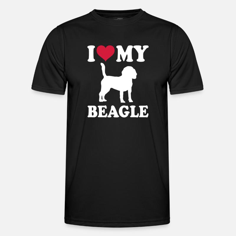 Beagle Gift Dogs - Men's Functional T-Shirt - black