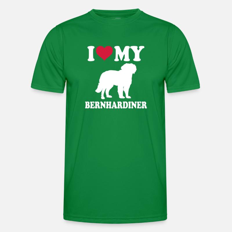 St. Bernard Gift Dogs Men's Functional T-Shirt