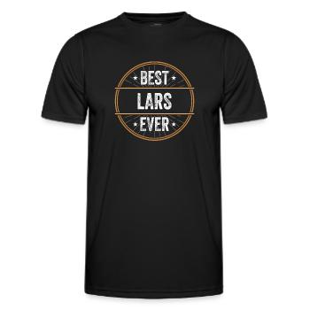 Meilleur Lars Prénom Nom Cadeau - T-shirt sport Homme - noir - Devant - AI Model Male 178 dark (178cm)