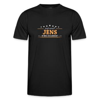 Professionell Jens Name Vorname - Männer Funktions-T-Shirt - Schwarz - Vorne - AI Model Male 178 dark (178cm)