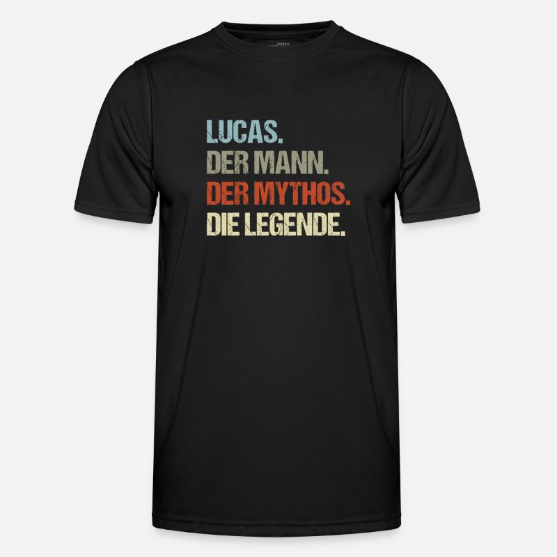 Lucas der Mann der Mythos die Legende Männer Funktions-T-Shirt