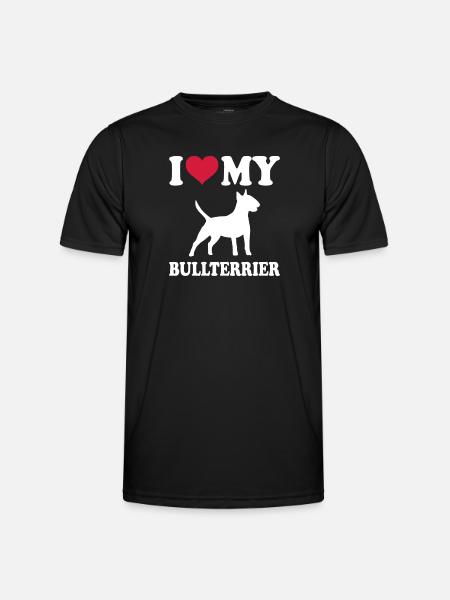 Bull Terrier Chiens cadeaux - T-shirt sport Homme - noir