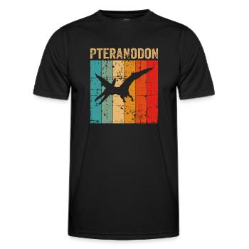 Pteranodon Dinosaur Enfants Dino Cadeau - T-shirt sport Homme - noir - Devant - AI Model Male 178 dark (178cm)