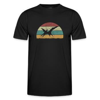 Pteranodon Dinosaur Enfants Dino Cadeau - T-shirt sport Homme - noir - Devant - AI Model Male 178 dark (178cm)