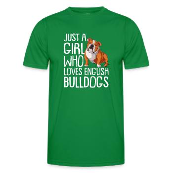 Deutsch Bulldog Dog Dog Propriétaire - T-shirt sport Homme - vert - Devant - AI Model Male 178 dark (178cm)